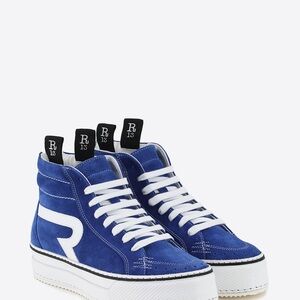 R13 Rogue Sneaker – Bright Blue Suede